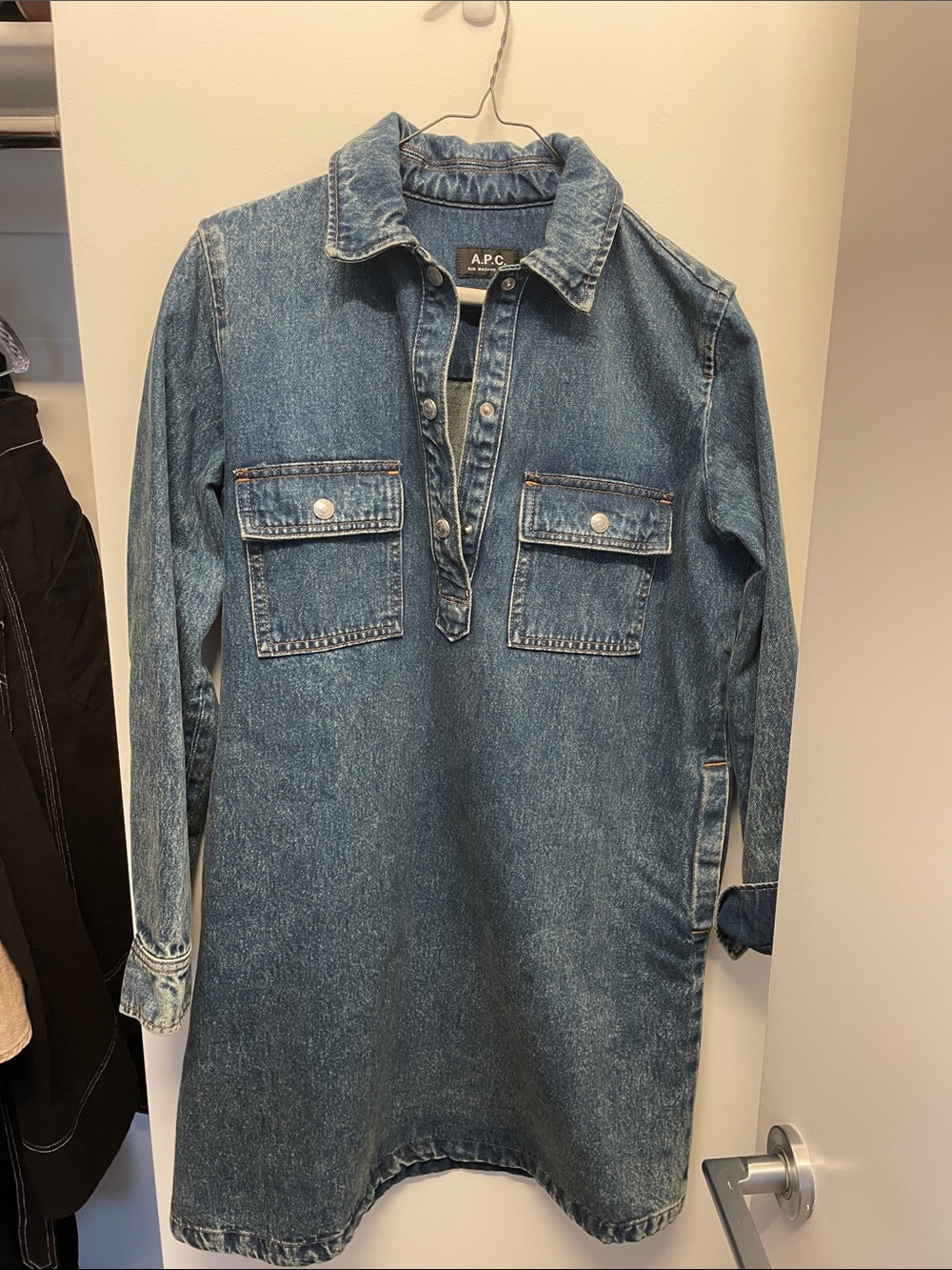 APC denim dress.